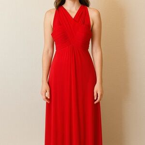 Faviana Vibrant Red Maxi Dress